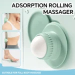 Suction cup wall massager with 360 degree rolling ball