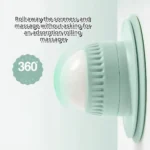 Suction cup wall massager with 360 degree rolling ball