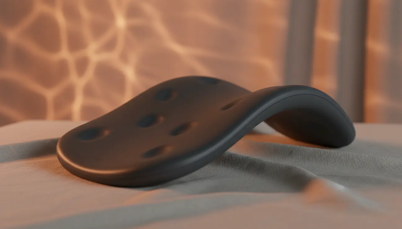 Close-up of Zentic device for tech neck relief.