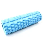 Textured deep tissue foam roller for muscle recovery and myofascial release.