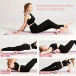 Textured deep tissue foam roller for muscle recovery and myofascial release.
