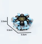 Transformable modular fidget spinner toy in various vibrant colors