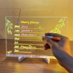 LED Light Up Transparent Message Board & Drawing Set