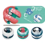 Twisting magnetic fidget orb for stress relief