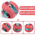 Twisting magnetic fidget orb for stress relief