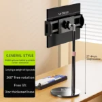 Adjustable desktop stand for tablet and phone with articulated arm