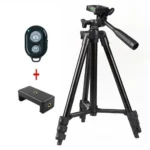 Universal camera phone tripod stand with remote control for vlogging