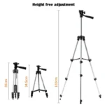 Universal camera phone tripod stand with remote control for vlogging