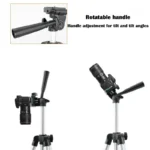 Universal camera phone tripod stand with remote control for vlogging