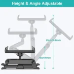 Universal car headrest mount for tablets and phones