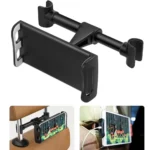 Universal car headrest mount for tablets and phones