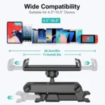 Universal car headrest mount for tablets and phones