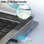 4-in-1 USB 3.0 hub for laptops, USB-C and USB-A
