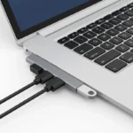 4-in-1 USB 3.0 hub for laptops, USB-C and USB-A