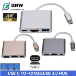 USB C Multiport Adapter with 4K HDMI, USB 3.0, PD
