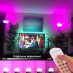 USB rechargeable smart LED bulb with remote control and RGB colors