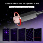 USB car star projector light with flexible gooseneck