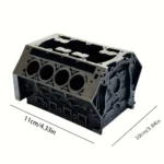 V8 engine block desk organizer business card holder