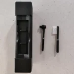 Vinyl record cleaning kit with carbon fiber brush and stylus cleaner