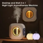 Wall Mounted Aromatherapy Diffuser with Night Light and Digital Display