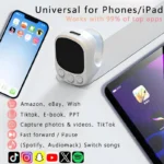 Wearable Bluetooth ring remote with touch screen for phone control