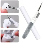 3-in-1 wireless earbud cleaning pen with brush, metal tip, and sponge