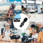 Dual wireless lavalier microphone system for iPhone and Android