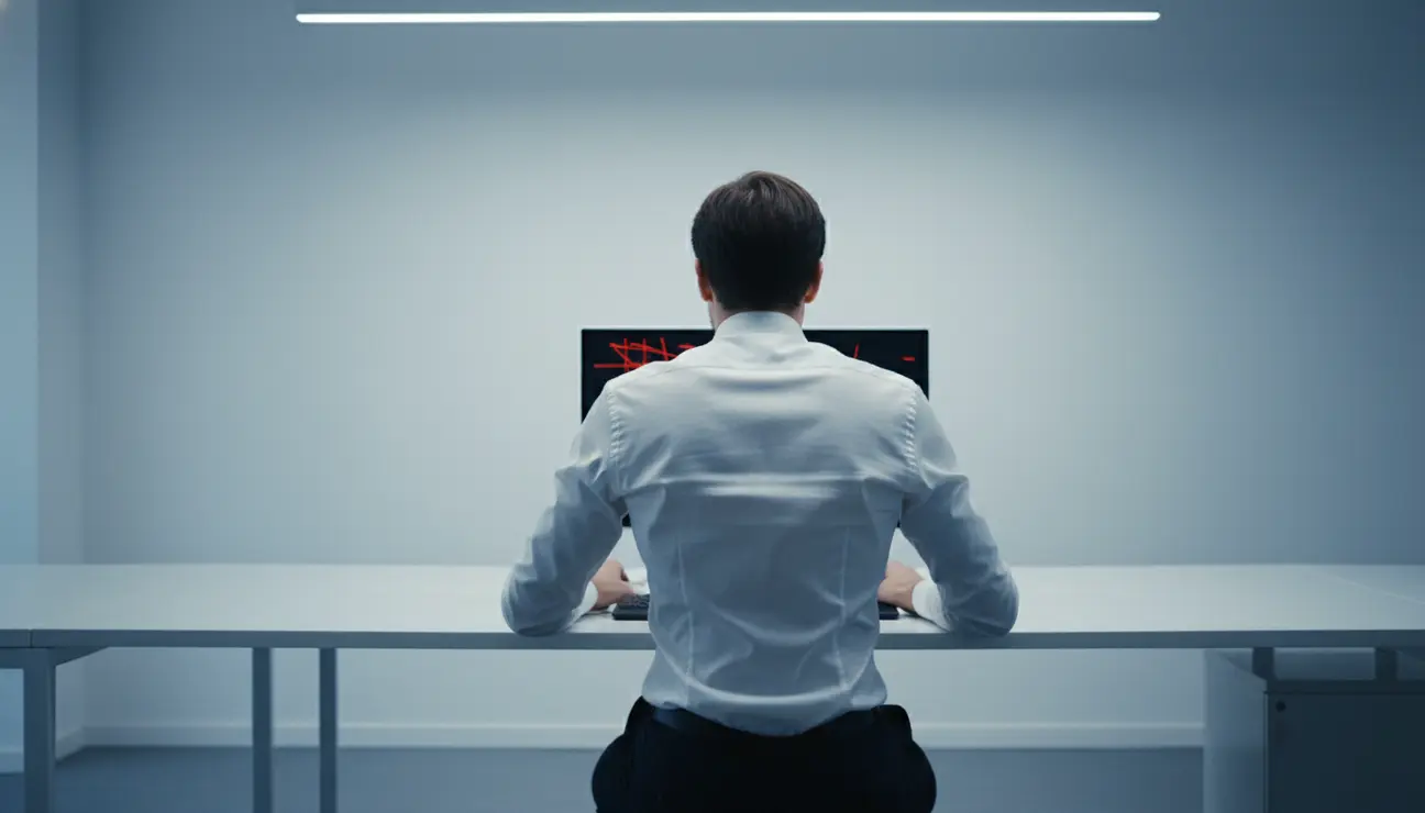 Tense shoulders highlighting the problem with static sitting.