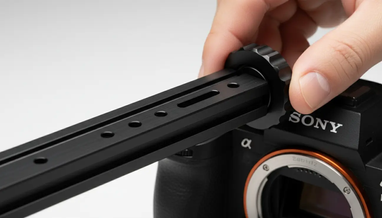Zentic RigPro CSX-120 cold shoe extension detail.