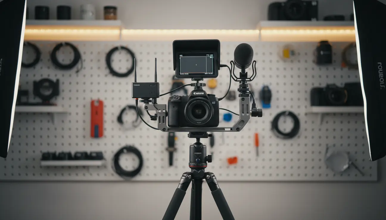 Multi-mount cold shoe bracket for versatile vlogging rigs.