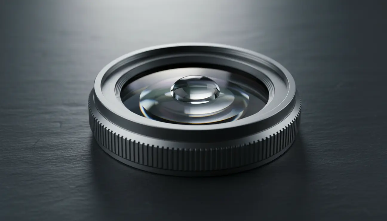 Close-up detail of a premium macro lens for phones.