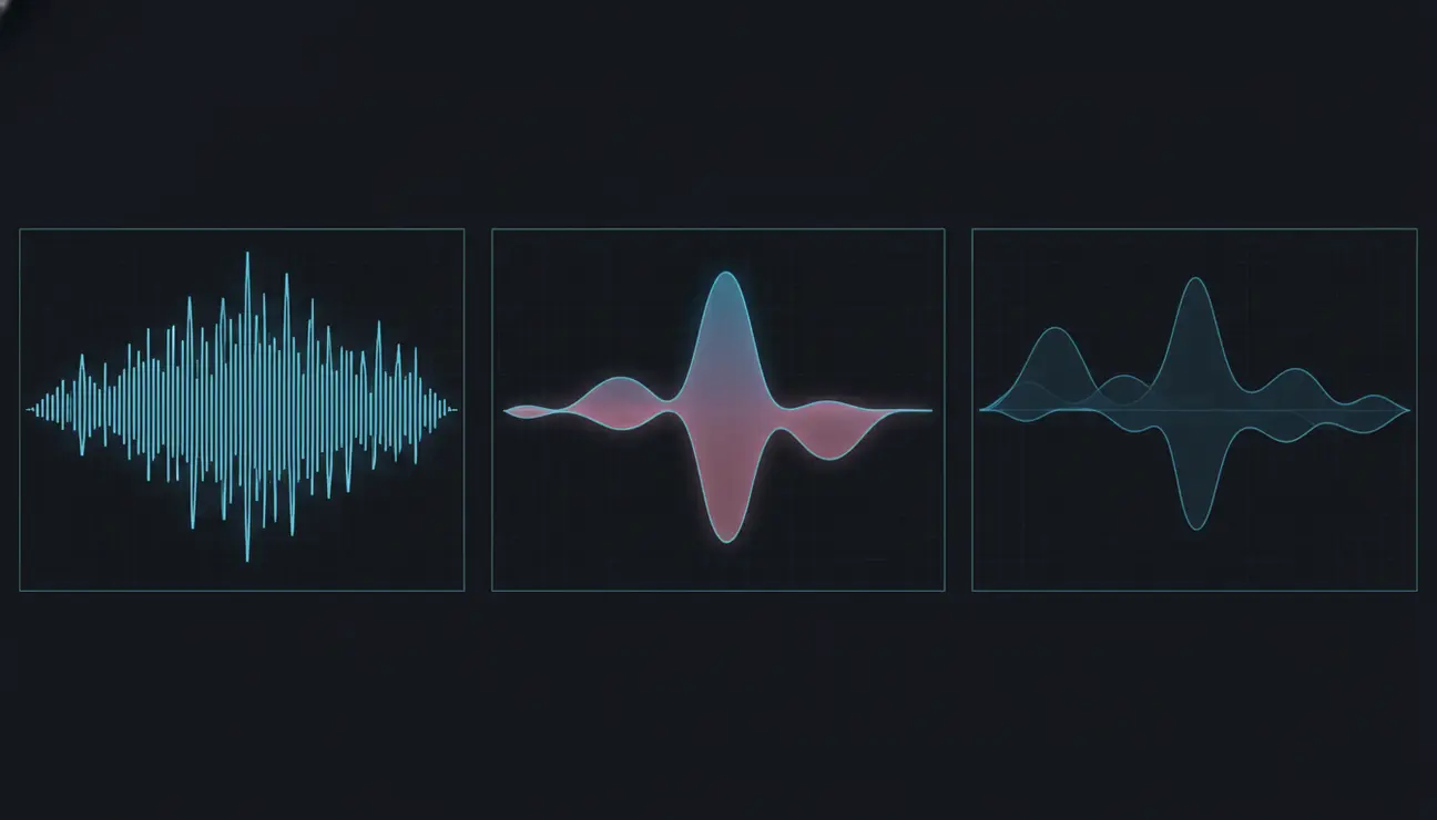Data visualization of sound colors for focus.